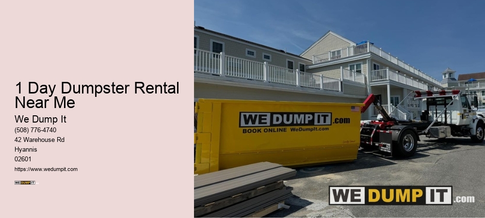 1 Day Dumpster Rental Near Me