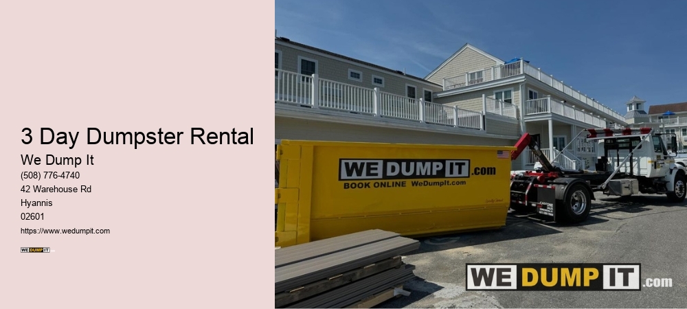 3 Day Dumpster Rental