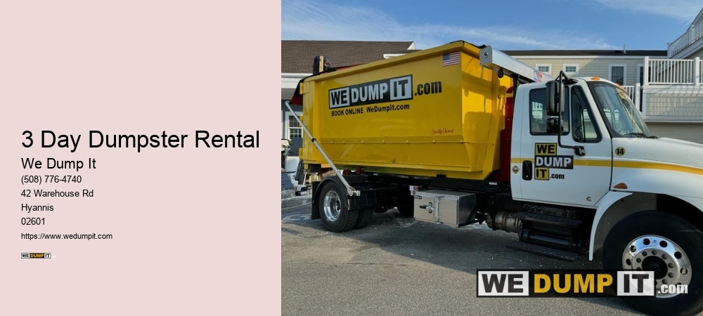 3YD Dumpster Rental Near Me