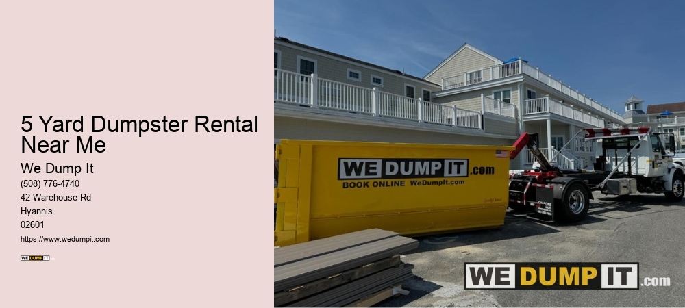 5 Yard Dumpster Rental Near Me