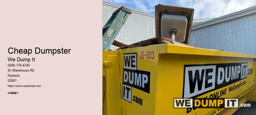 We Dump It Dumpster Rental