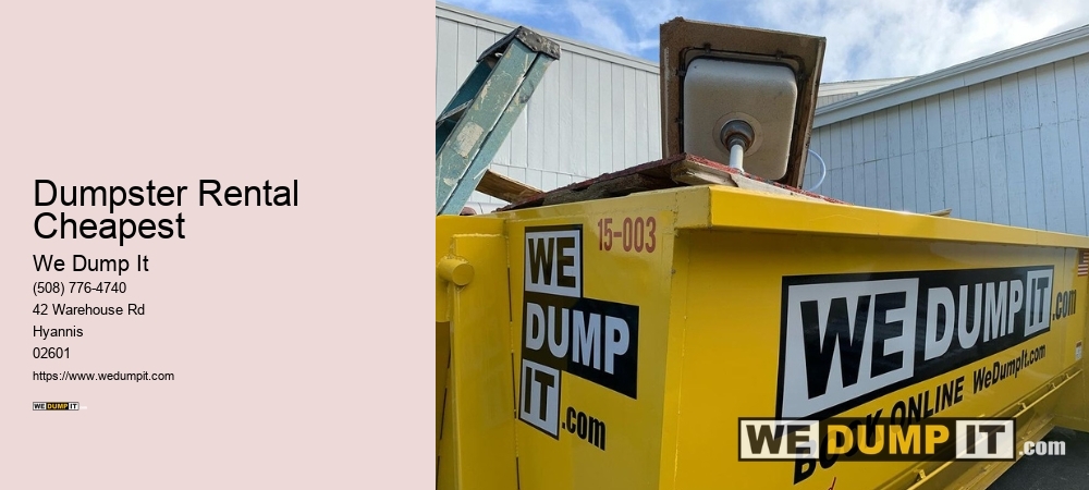 5 Yard Dumpster Rental Cost