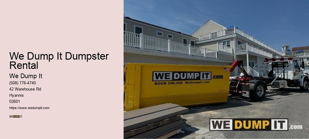 We Dump It Dumpster Rental