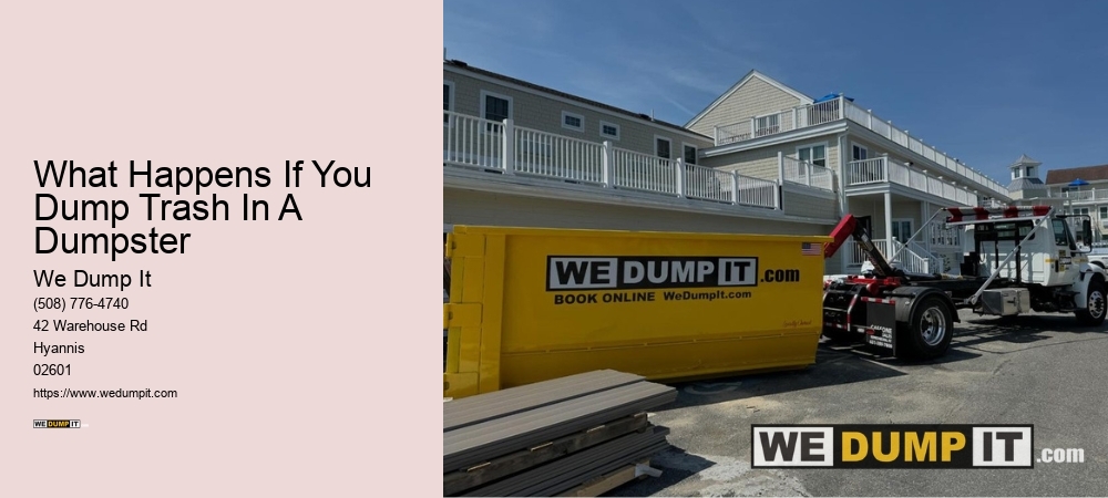 What Happens If You Dump Trash In A Dumpster